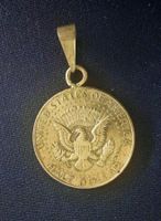 Anhänger Kennedy Halbdollar 1967 US Dollar, Silber