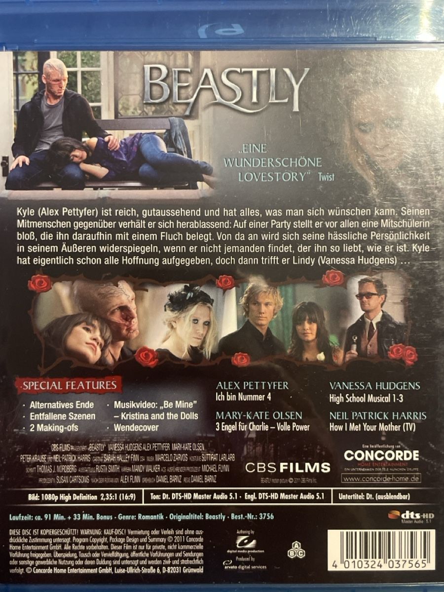 Tous les DVDs: Beastly (2011) – Neuf (Voir description) à Waldenburg par Gonzo8 1