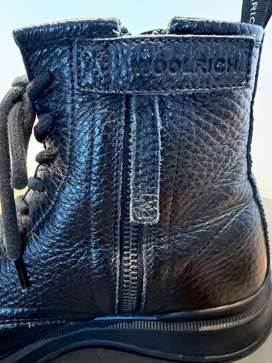 Woolrich Scarpe da uomo: Woolrich Herren Leder-Boots Boston Schwarz Gr.44 – Usato da Oetwil an der Limmat venduto da tommyb1982 3
