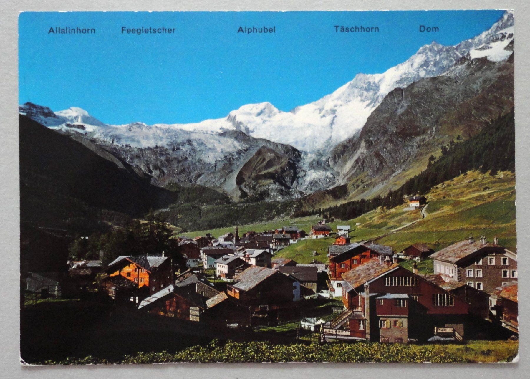 Cartoline postali: Saas Fee 1790 m – Usato da Fétigny venduto da Billy2miny