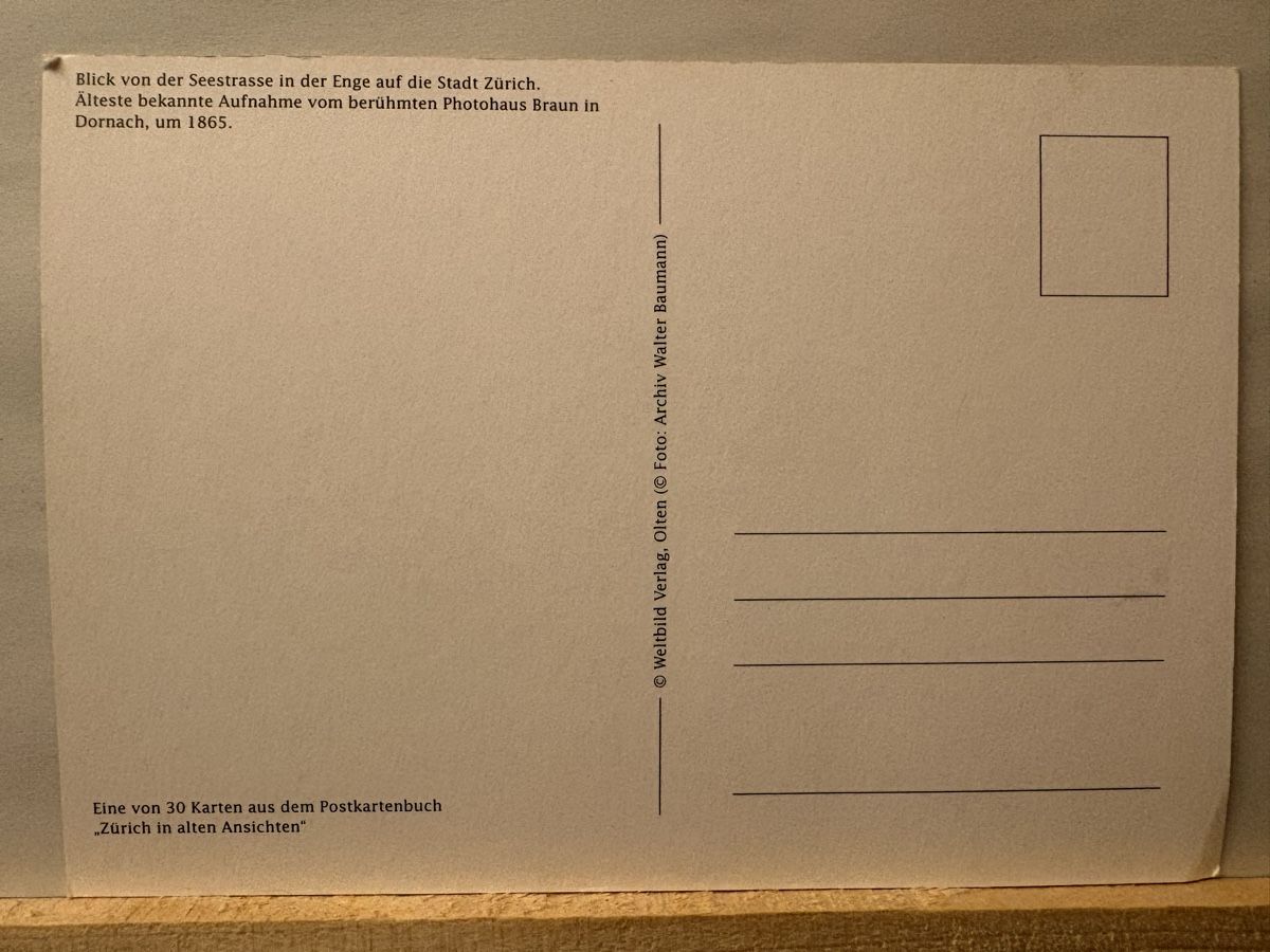 Cartoline postali: AK von Zürich Enge Seestrasse – Usato da Rümlang venduto da Kartenpost1 1