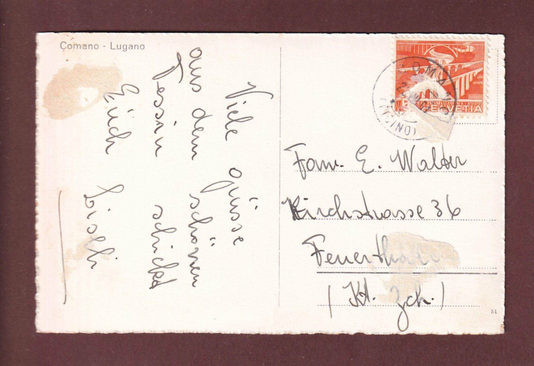 Cartes postales: COMANO - 1951 – D'occasion à Pully par nicecards-shop 1