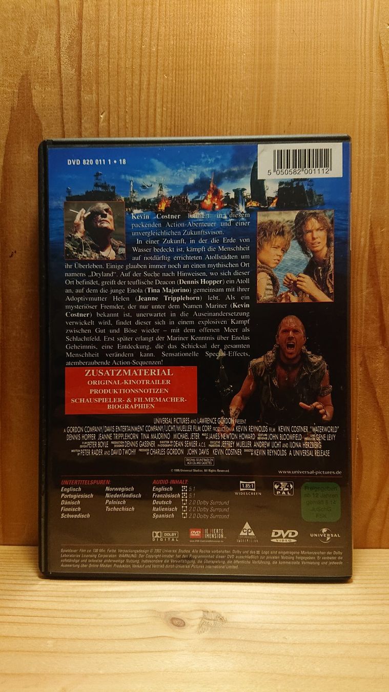 Tutti i DVDs: WATERWORLD DVD mit Kevin Kostner – Usato da Wilderswil venduto da Exebub 1