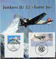 2008 GEDENKFOLDER JUNKERS JU 52 TANTE JU MIT SONDERSTEMPEL