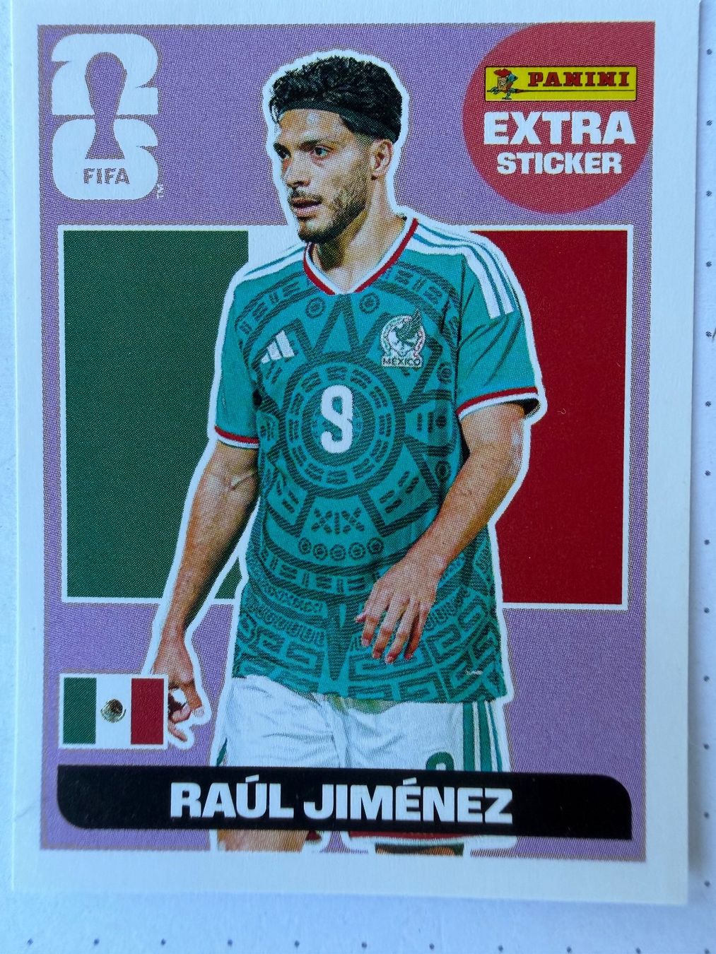 Panini Carte collezionabili: WM 2026 Panini Extra Sticker Raul Jimenez Lila – Nuovo (secondo la descrizione) da Titterten venduto da Steven523