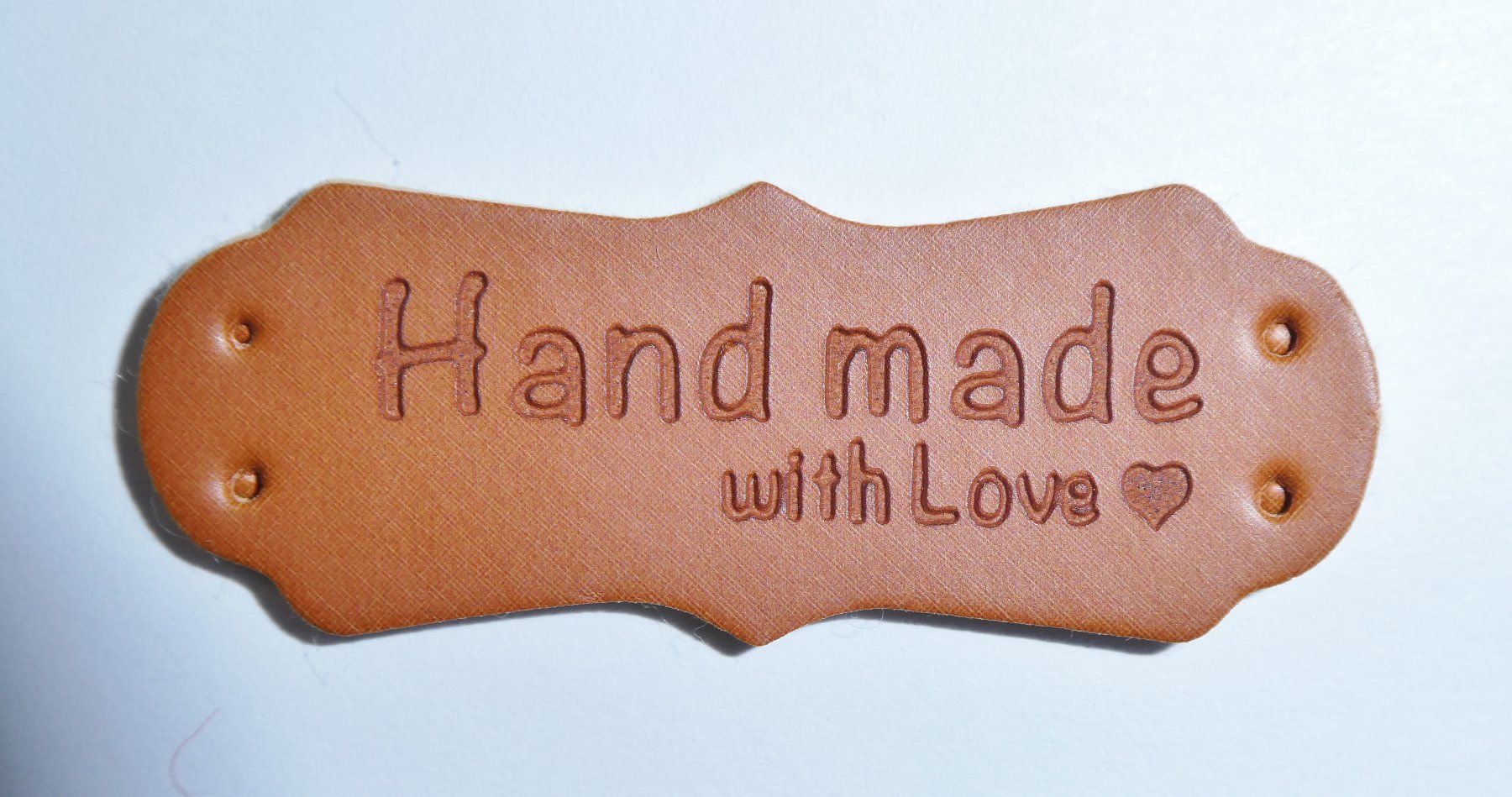 Bastelsets: Label "handmade" in Lederoptik. Set 6 Label – Neu (gemäss Beschreibung) aus Siebnen von Ra-la-ra-ol 7