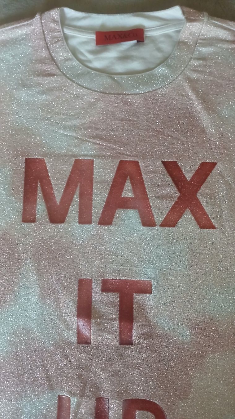 T-shirts: MAX & CO DAMEN SHIRT Gr. L – Neuf (Voir description) à Villa Luganese par luxlady 1