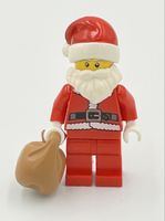 LEGO Weihnachtsmann Minifigur mit Sack, Top Zustand!
