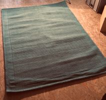Benuta Wollteppich Uni, 160x230 cm, Türkis