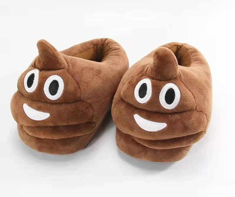 Scarpe da donna: Warme Hausschuhe Kacke - Pantoufles chaudes caca – Nuovo e nell'imballaggio originale da Bremblens venduto da animalopolis