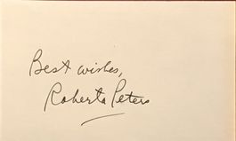 Roberta Peters 1930-2017 Autogramm signiert Karte 8x13cm