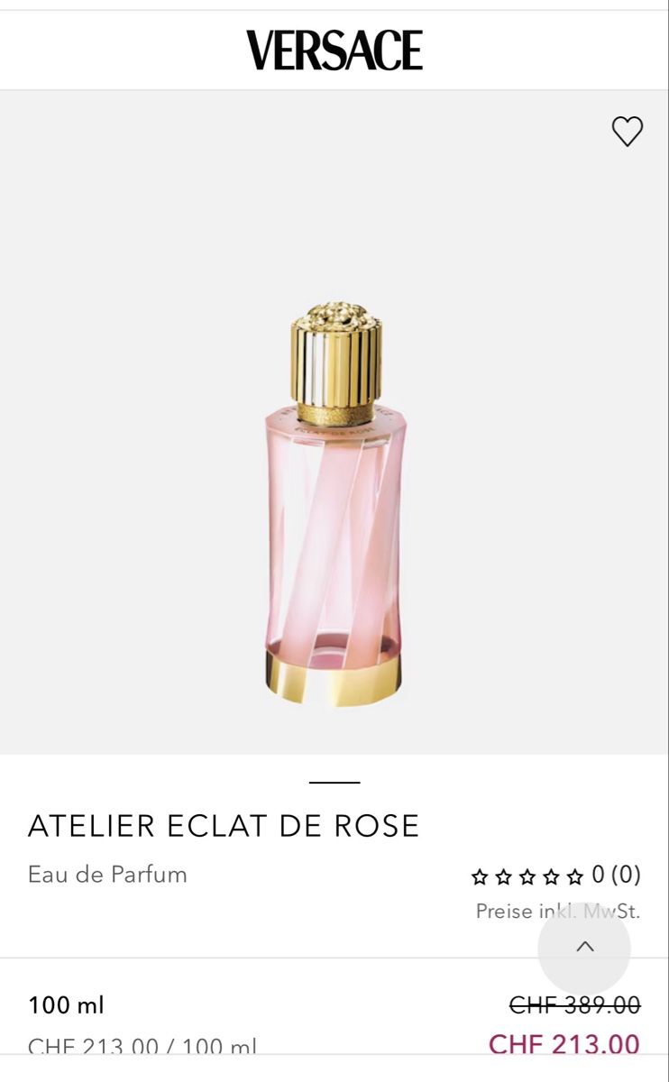Versace Parfum & Eau de Toilette: Perfume Versace Eclat de Rose – Gebraucht aus Zug von abe_6llp 1
