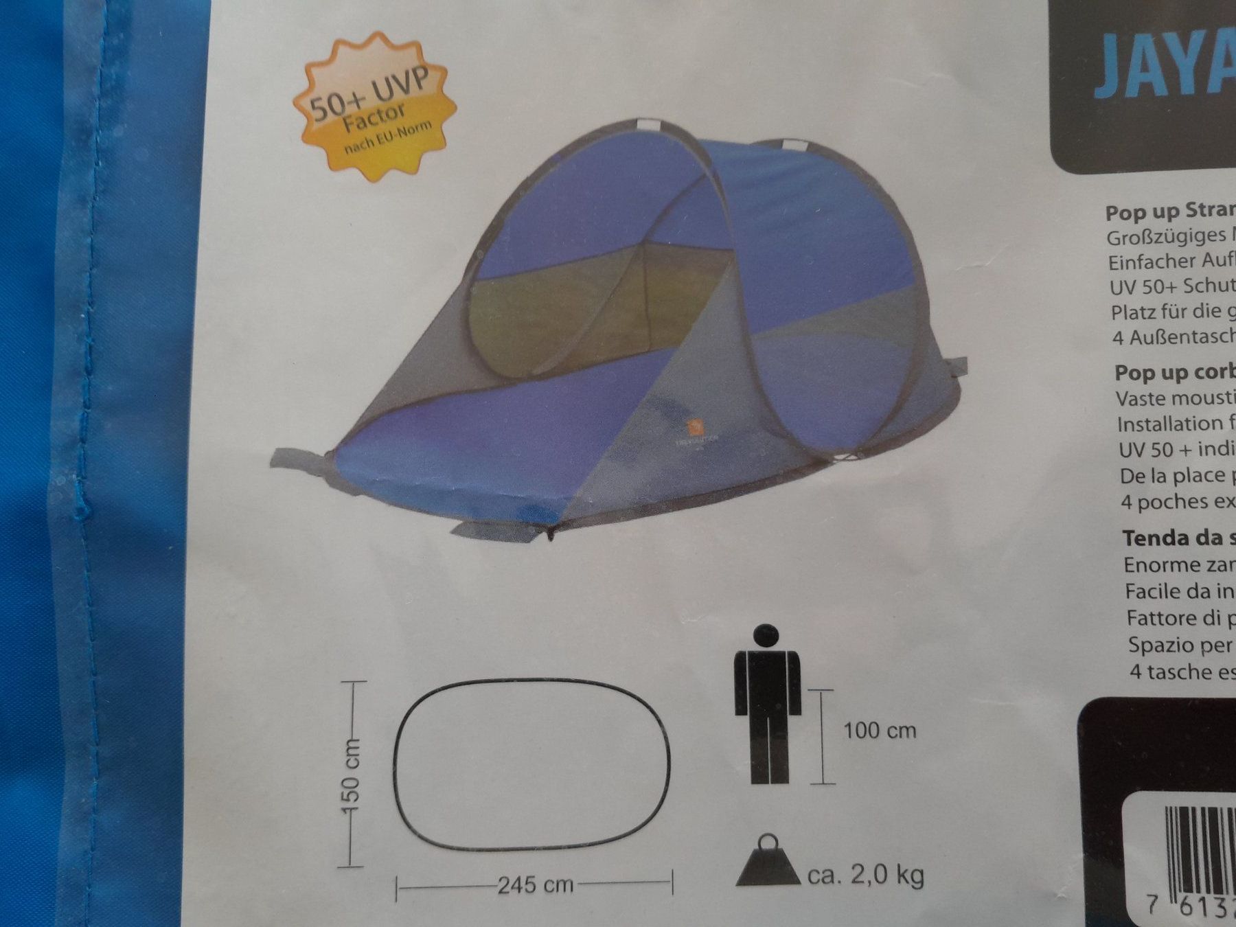 Trevolution Tende : Strandzelt Trevolution Jaya – Usato da Grolley venduto da Montana78 3