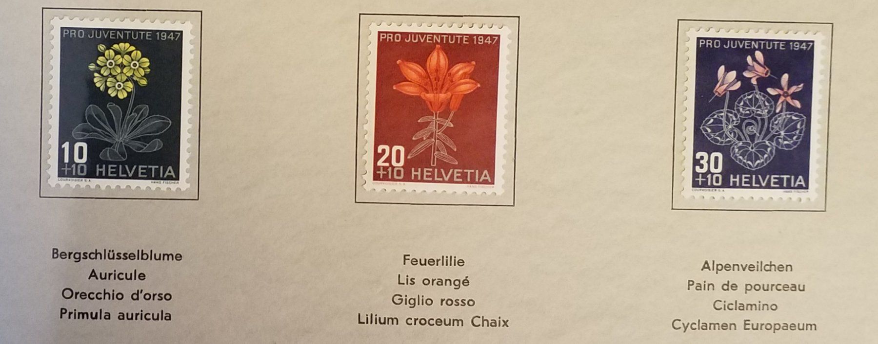 Alle Briefmarken: 1949, Geschenkheft Pro Juventute Bergblumen Kt. Lp – Neu (gemäss Beschreibung) aus Baden von Eggi 5