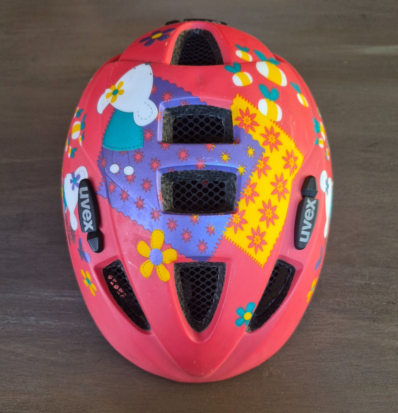 Uvex Caschi: Kinderhelm Uvex pink Blumenmotiv – Usato da Küssnacht am Rigi venduto da Hannibal06