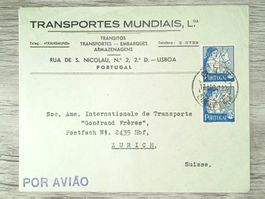 TR05 Enveloppe + Timbre Portugal 1941