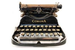 Antike Schreibmaschine Corona, Sammlerstück, Vintage