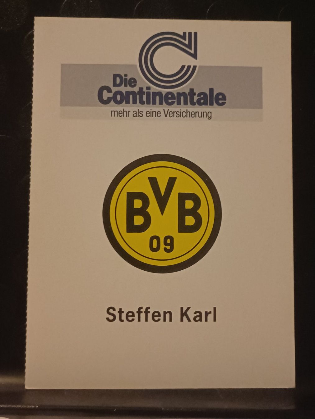 Autografi: Steffen Karl - BVB - Borussia Dortmund - Handsigniert – Usato da Menziken venduto da Artographs 1