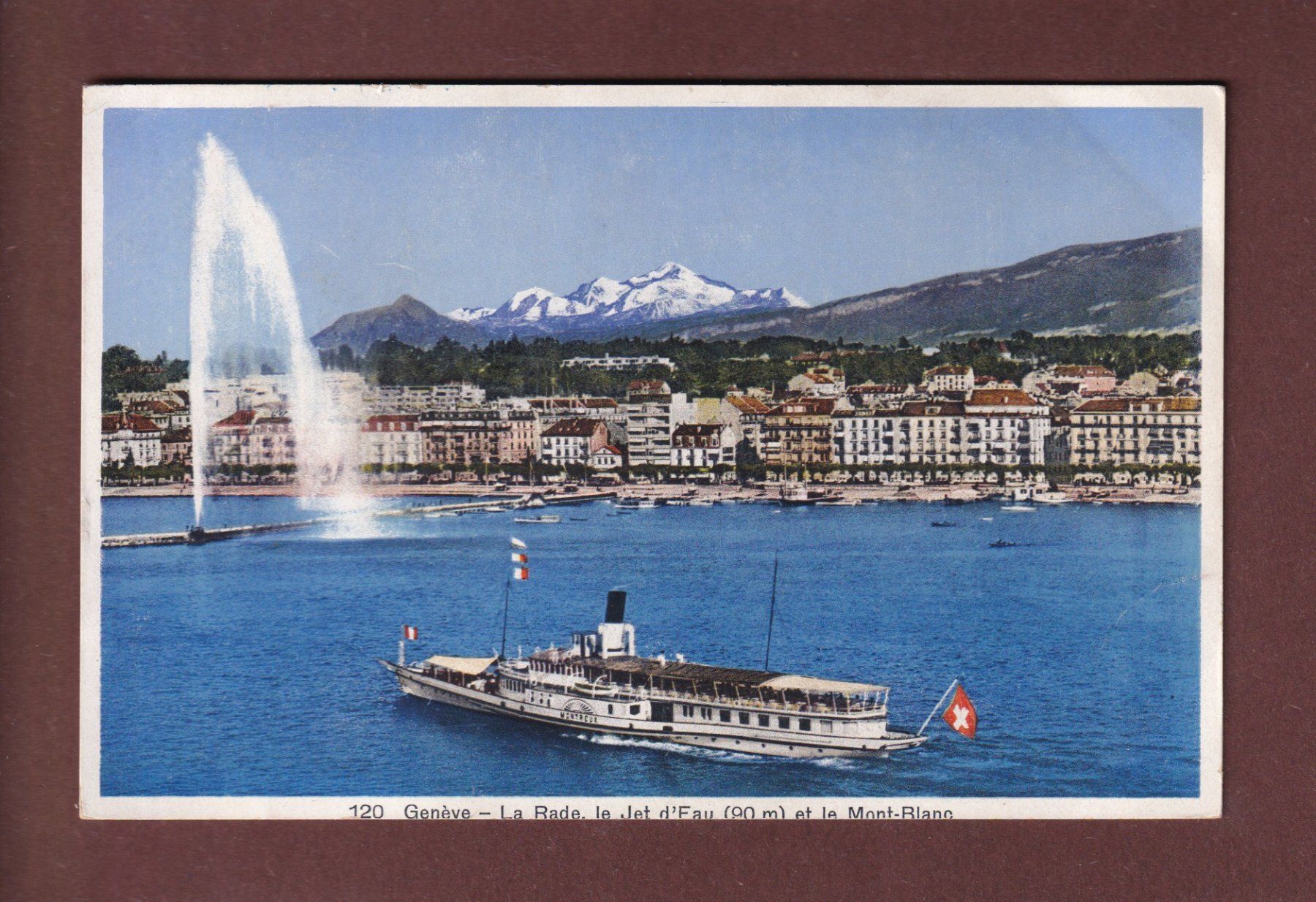 Ansichtskarten: GENEVE - Rade - Bateau CGN – Gebraucht aus Pully von nicecards-shop