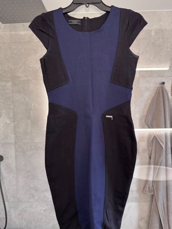 Elegantes Guess Kleid, Grösse XS, schwarz/blau
