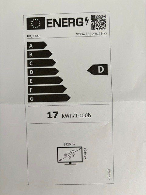 Hewlett Packard Monitor: Monitor HP Series 5 527sw 27" - NEU – Nuovo (secondo la descrizione) da Wünnewil venduto da april24 5