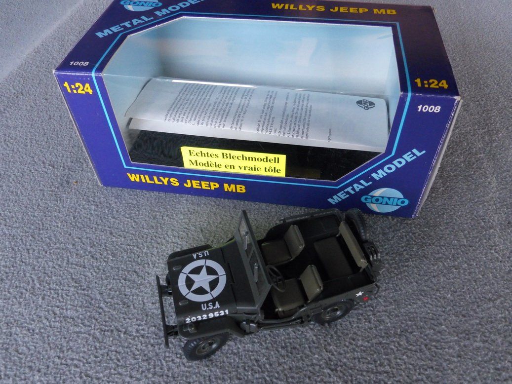 Jeep Modellbausätze & Standmodelle: Jeep Willys MB 1/24 Gonio – Neu (gemäss Beschreibung) aus Les Genevez JU von cnegri 1
