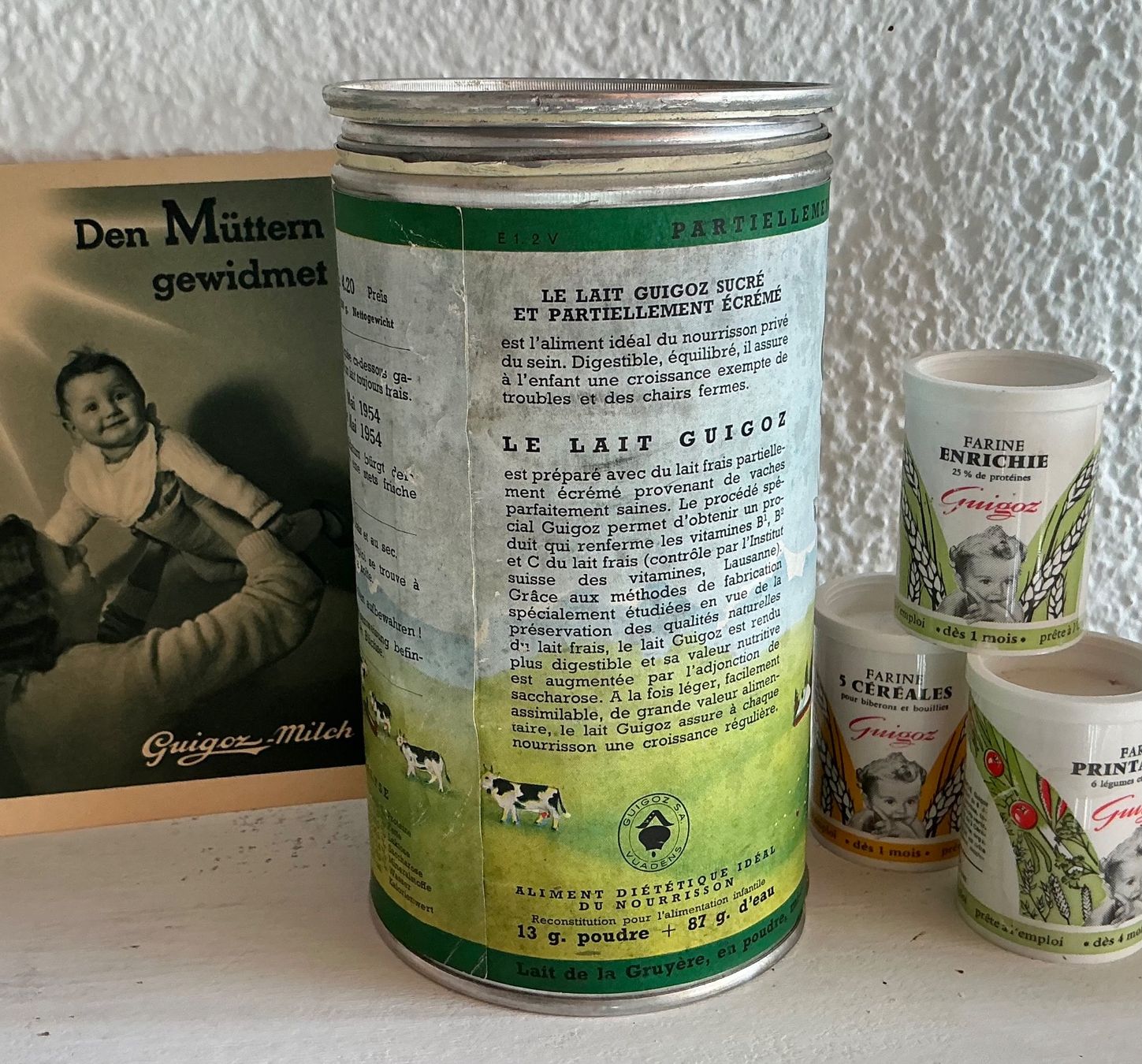 Toutes les décorations: ALTE GUIGOZ SÄUGLINGSMILCH DOSE – D'occasion à Zell LU par Silvermemory 3