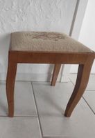 Vintage Schemeli mit Blumenmuster, Holz