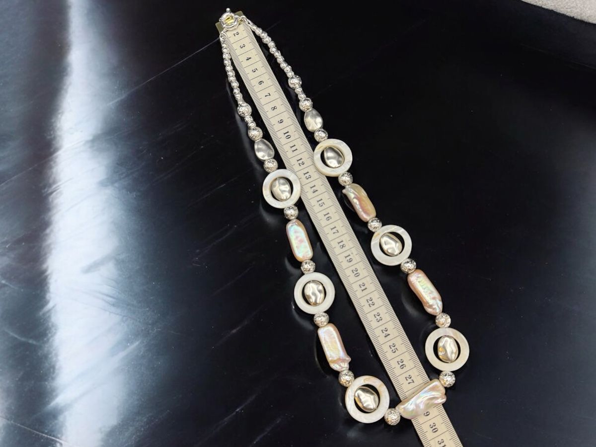 Catenine: Elegante Halskette mit Perlmutt – Nuovo (secondo la descrizione) da Lamone venduto da LaCantinaMagica 8