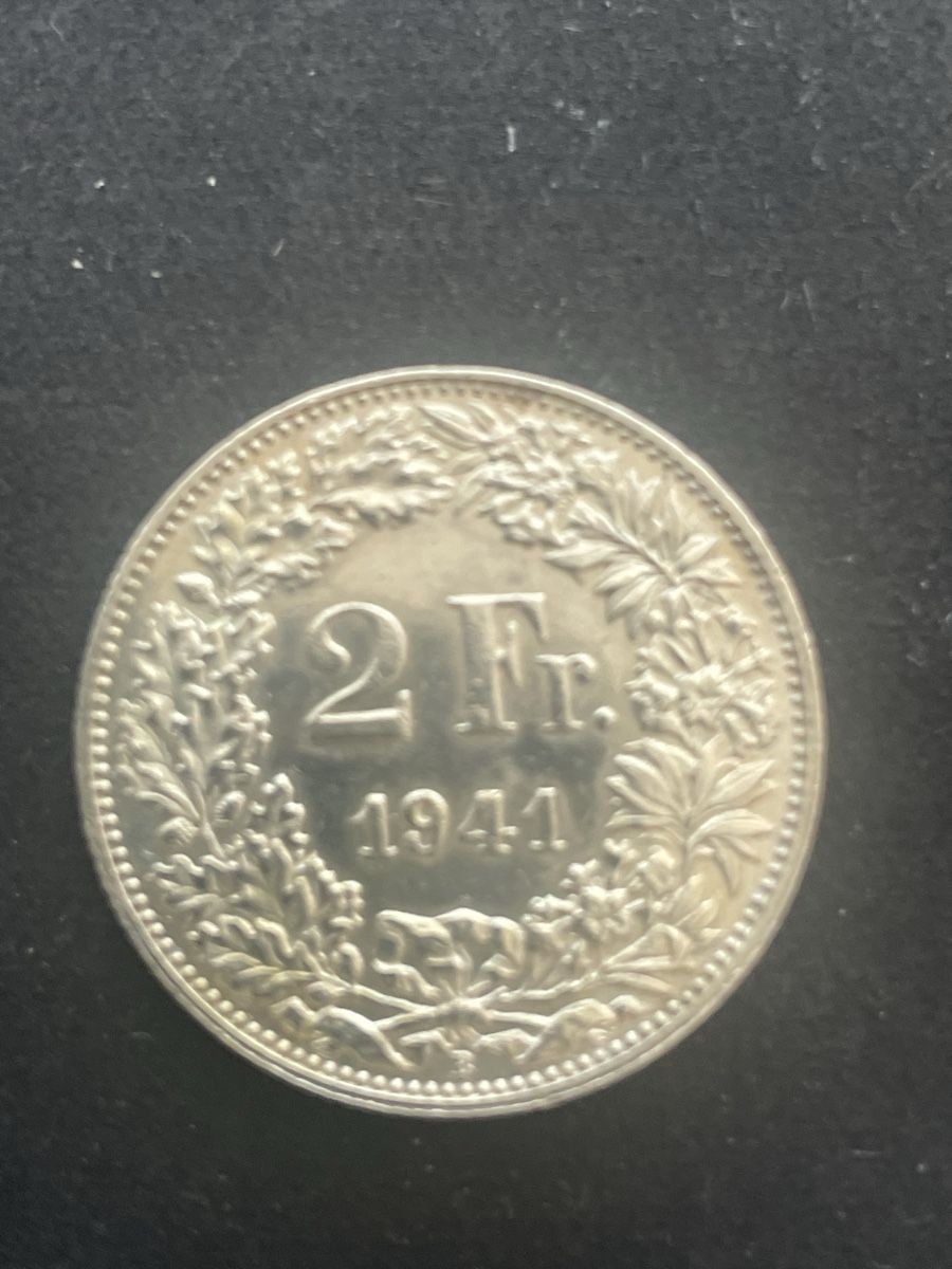 Tutti le monete: 2.- Silber CH Jahr 1941 – Usato da Meierskappel venduto da Hala03 1