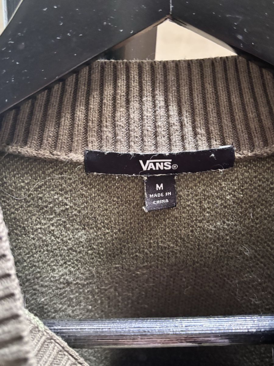 Maglioni & Felpe: Vans Pullover Checkered Green Brown Size M Used Condition – Usato da La Chaux-de-Fonds venduto da joa_jk5g 1
