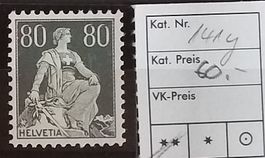 W) 141y, Sitzende Helvetia postfrisch Kt. 60.-