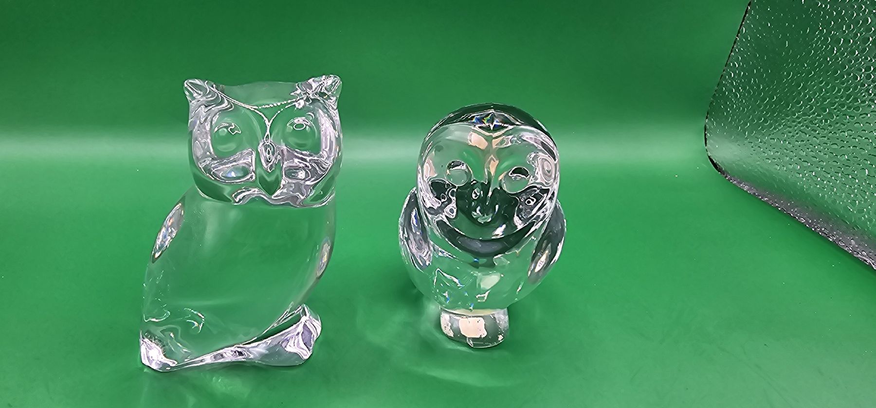 Villeroy & Boch Figuren: Villeroy & Boch Glas Eulen Paperweight Figuren – Gebraucht aus Zürich von Daniela51 1