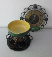 Fondue Rechaud mit passender Wanduhr fürs Haus Fondue Stübli