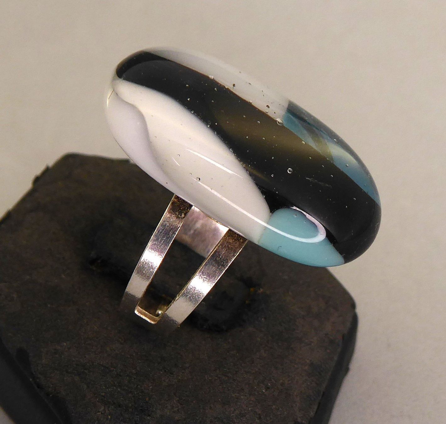 Anelli: Ring 925 Silber, mit synthetischem Stein – Usato da Muri AG venduto da Lineli2020 2