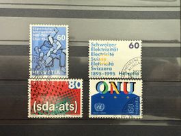Briefmarken Schweiz 1995, gestempelt