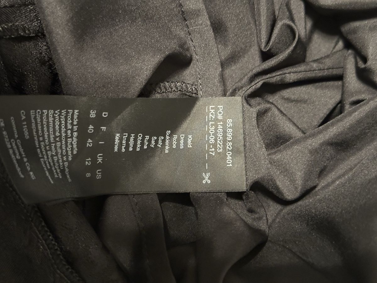 Comma Vestiti: Comma Kleid Gr. 38 Schwarz Elegant Festlich – Usato da Eglisau venduto da Brewster1 5