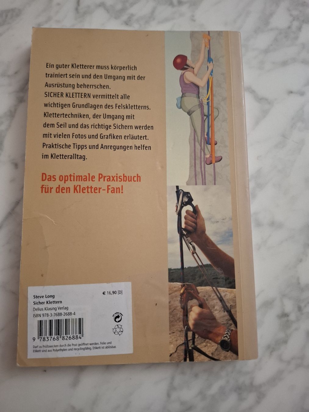 Libri: Kletter-Ratgeber "Sicher Klettern" von Steve Long – Usato da glarus venduto da sar_b5z8 1