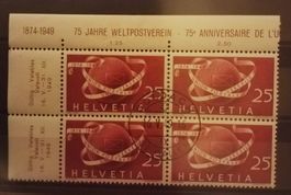 632) Nr. 295, UPU ET im 4-Block  Stempel GOLDACH