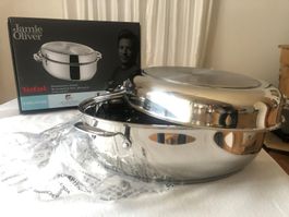 Tefal Jamie Oliver Multi-Bräter Oval 38 x 25.5, Edelstahl