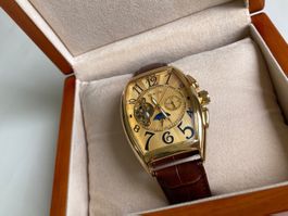 attraktive Herrenuhr autom. neu ungetragen, Holzbox
