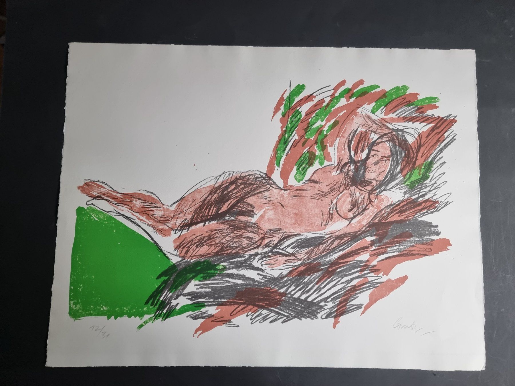 Arts picturaux & lithographies: MARGIT GRÄBER LITHOGRAPHIE SIGNIERT NUMMERIERT – D'occasion à Gersau par grafik-kunst 1
