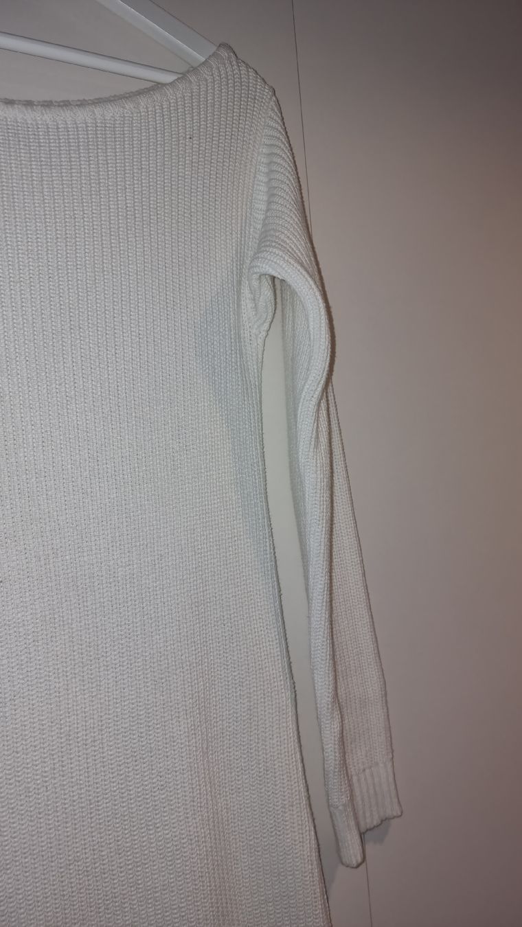 Kleider: Winterliches Strickkleid in Weiss, Grösse S – Gebraucht aus Balgach von Patty04 1