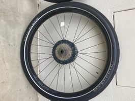 Bontrager Laufradsatz, 29", Alu, inkl. Kassette+Reifensätze