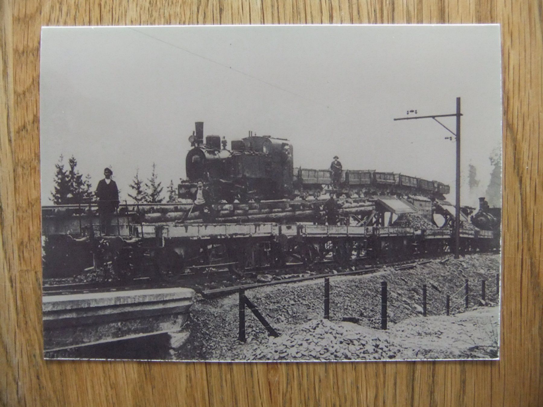 Cartes postales: Reproduktion Lötschbergbahn bei Bunderach – D'occasion à St. Niklaus VS par wunschlos54