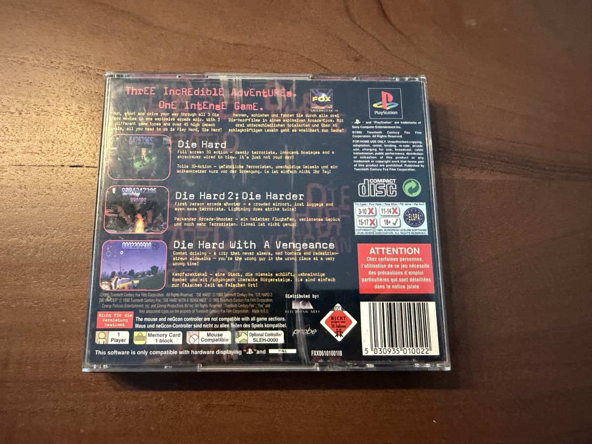 Sony Spiele: Die Hard Trilogy für PS1 – Gebraucht aus Thunstetten von Virus_33 3