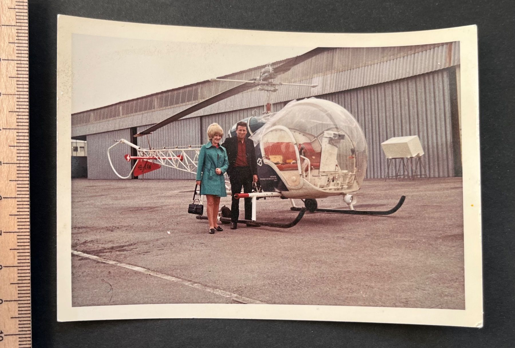 Foto & Immagini: Bell 47 Helikopter/ Photo ca. 1960 – Usato da Ostermundigen venduto da DaxKarten-75