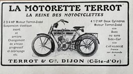 Terrot Motorrad- Alte Werbung /Publicité 1913