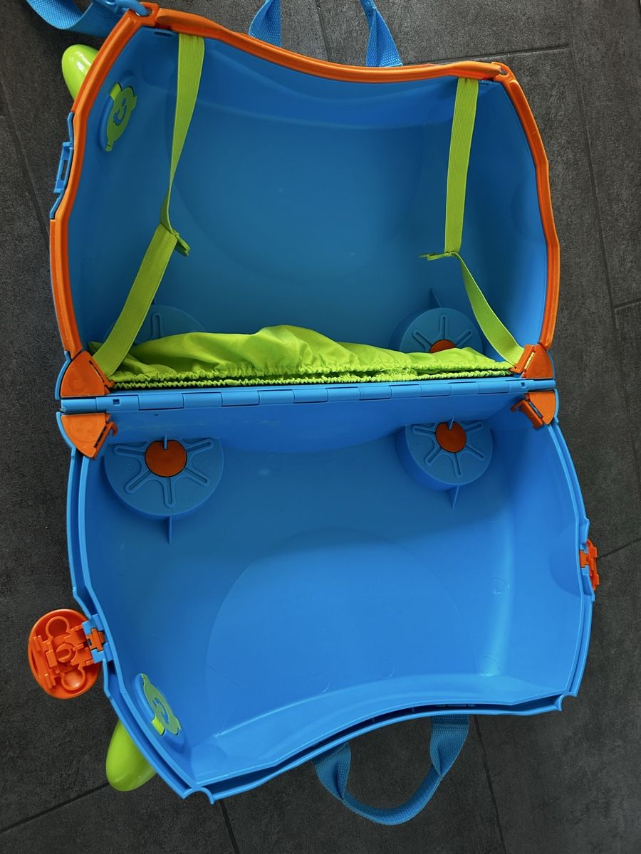 Trunki Valigie: Valise enfant Trunki bleu – Usato da Gorgier venduto da hcaroline4 4
