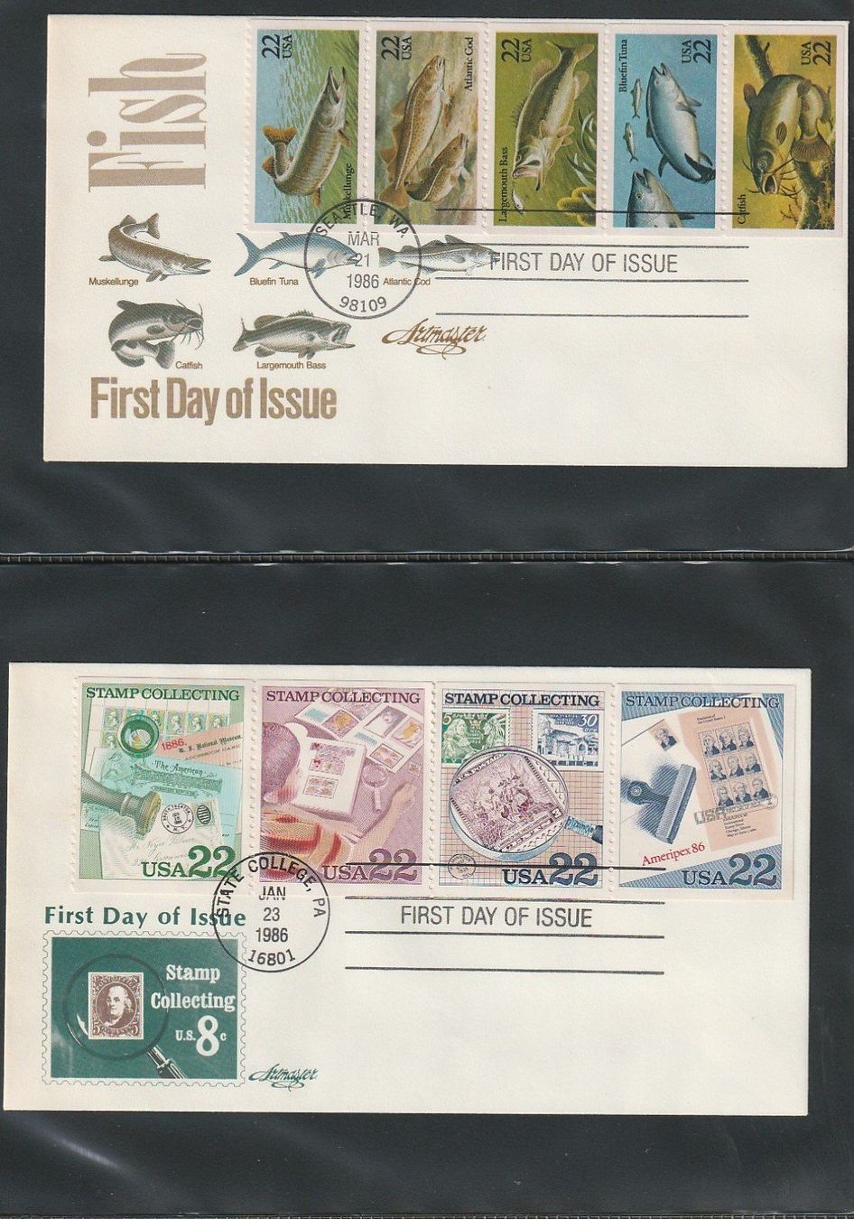 Tutti i francobolli: Album USA, diverses FDC und Einzelmarken – Usato da Aarburg venduto da Aare10 2